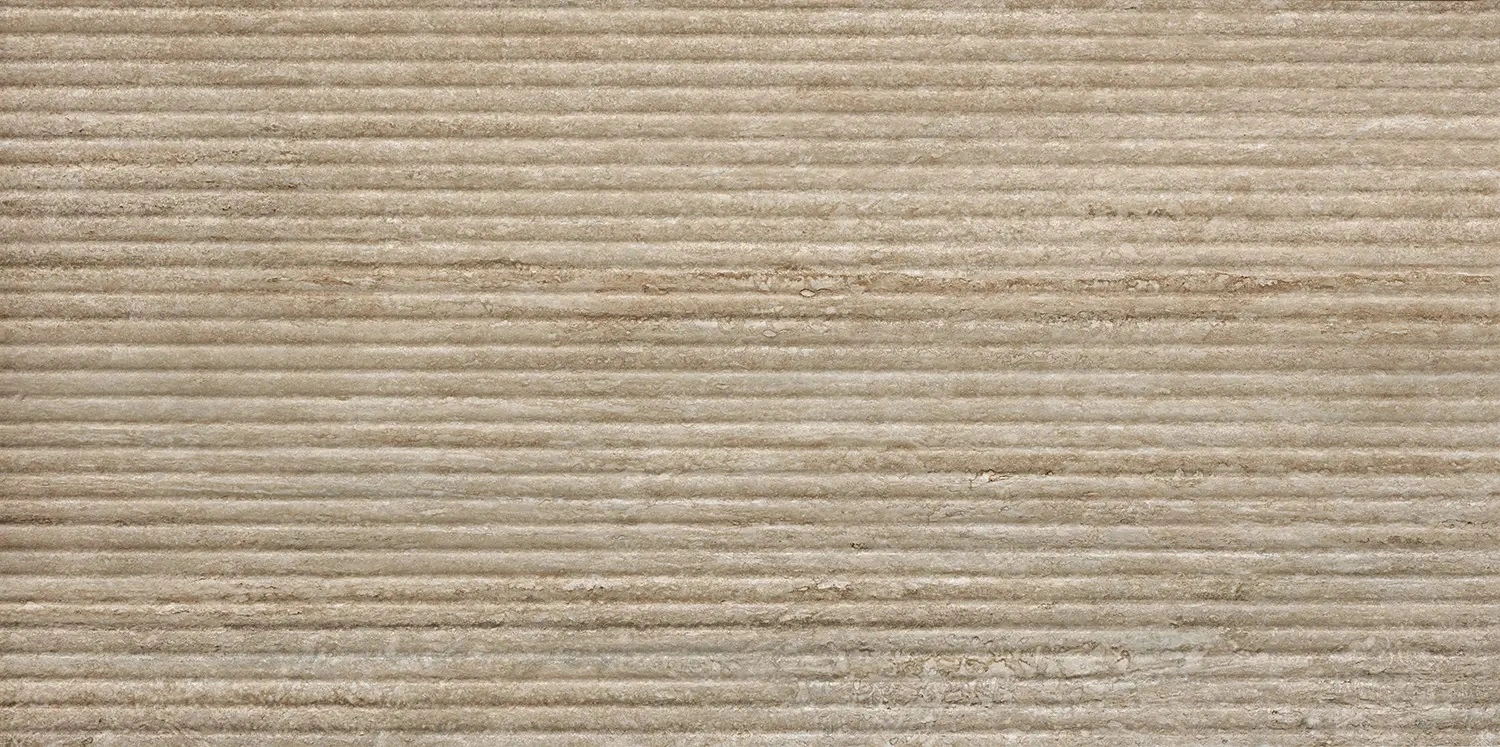 Travertino Walnut 3D Fluted