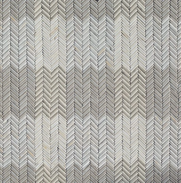 Gingham Chevron Cashmere, Palomar, Bianco Antico
