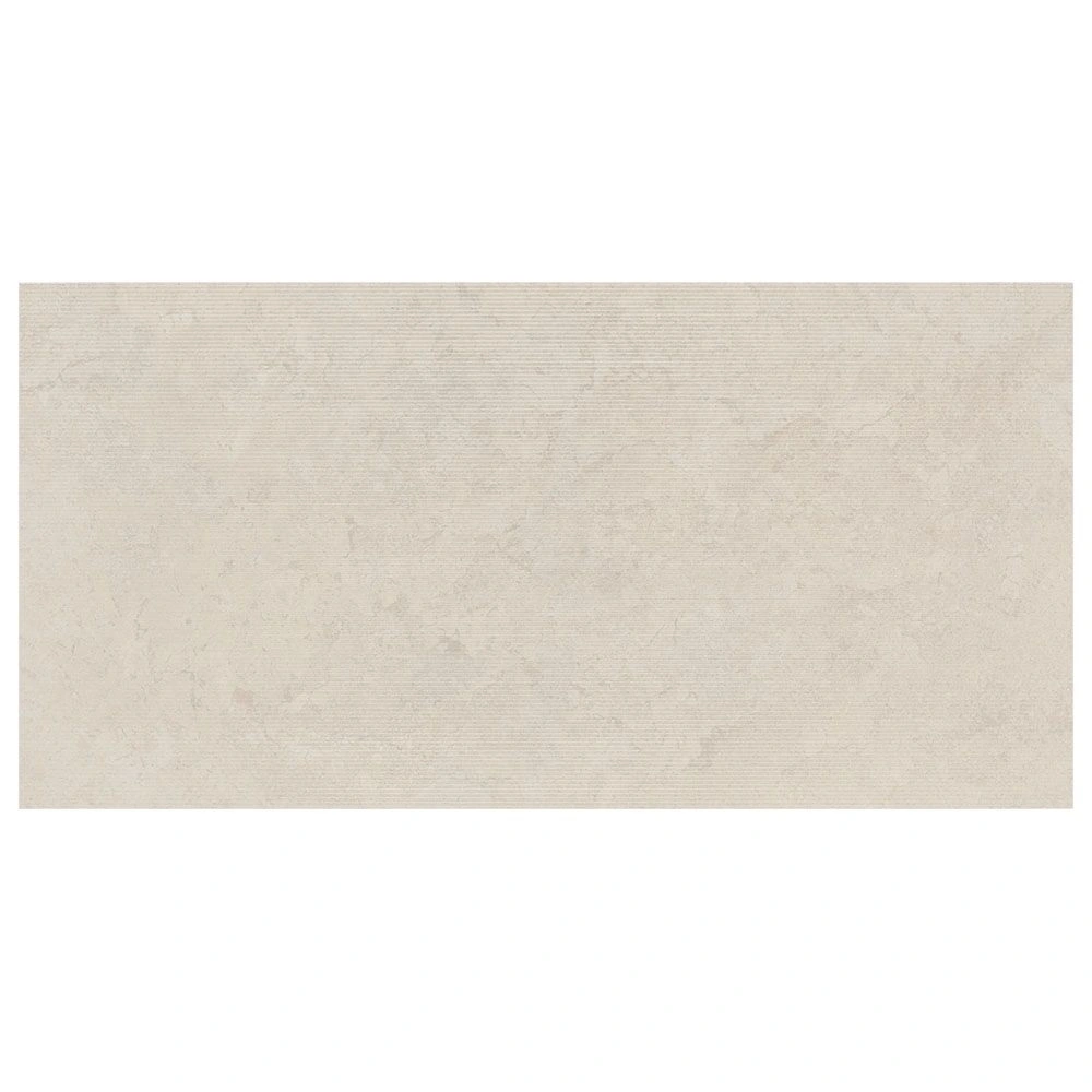 Aeterna X 24x48 Bianco Incisio Natural Travertine Look Porcelain