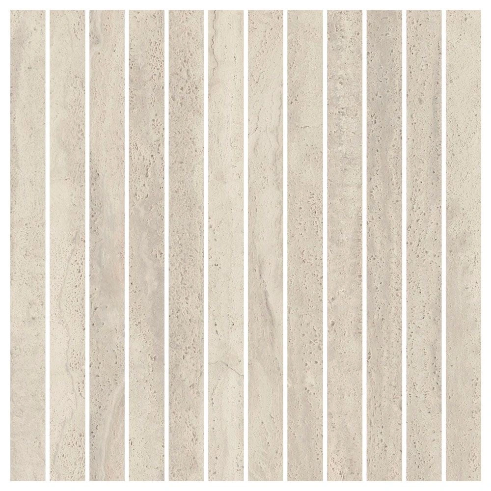 Aeterna 1x12 Striata Mosaic Avorio Natural
