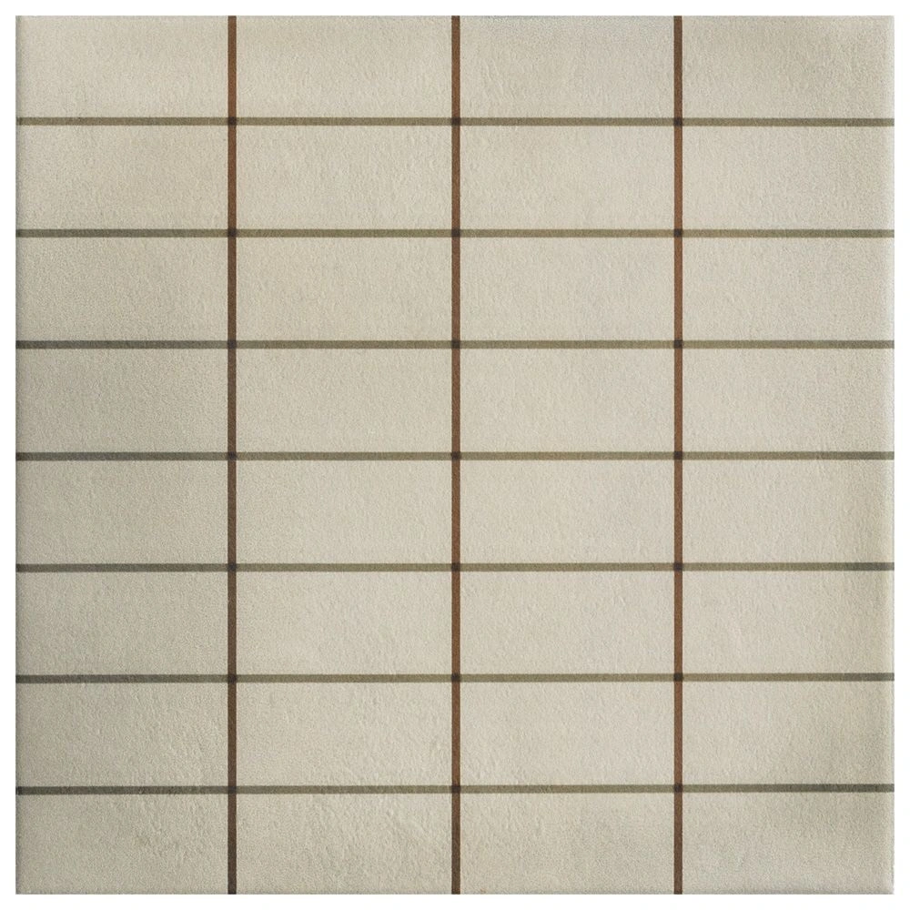 Aurore 8x8 Light Green Grid L Porcelain Tile
