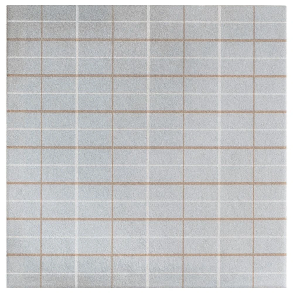 Aurore 8x8 Light Blue Grid S Porcelain Tile