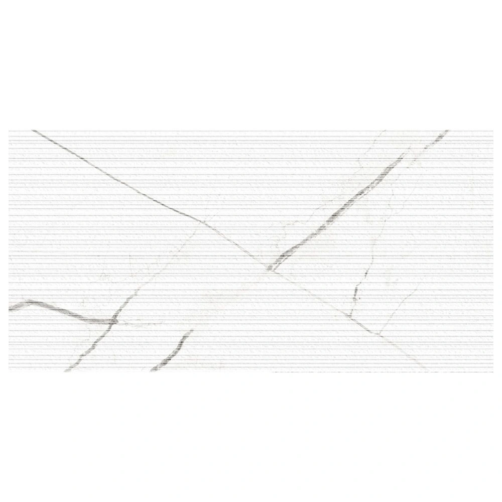 BEYOND CALCATTA 12X24 3D ETCH CLASSIC WHITE