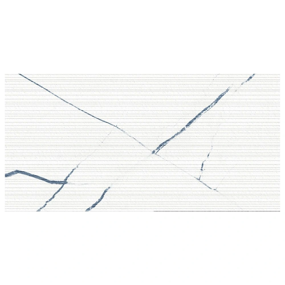 BEYOND CALCATTA 12X24 3D ETCH OCEAN WHITE
