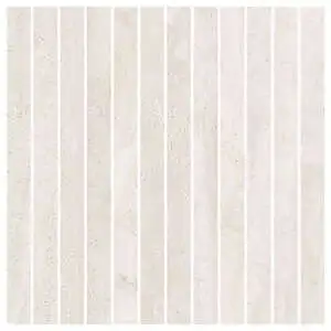 Aeterna 1x12 Striata Mosaic Bianco Natural