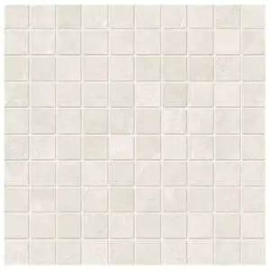 Ardoise Slate White 1x1 Mosaic Natural