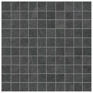 Ardoise Slate Black 1x1 Mosaic Natural
