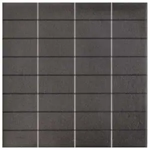 Aurore 8x8 Charcoal Grid L Porcelain Tile