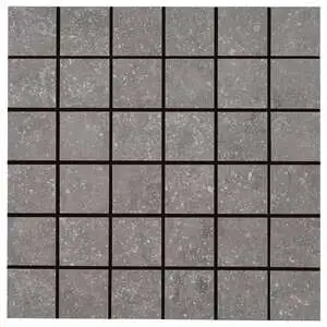 Beljn 2x2 Mosaic Canal Gray Unpolished Limestone Look Porcelain