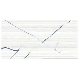 BEYOND CALCATTA 12X24 3D ETCH OCEAN WHITE