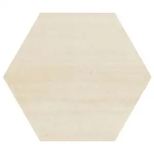 Cotto Moderno Blanco 8 " Flat Hex Unpolished Terracotta Look Por