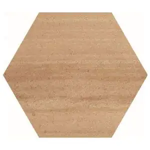 Cotto Moderno Naranja 8 " Flat Hex Unpolished Terracotta Look Po