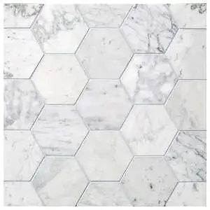 Fosso 4" Hex Mosaic Honed Natural Stone