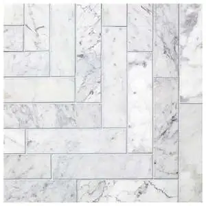 Fosso Large Herringbone Mosaic Honed Natural Stone