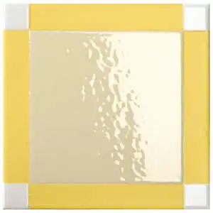 Homage to the Square 6x6 Dash Citron Porcelain Tile