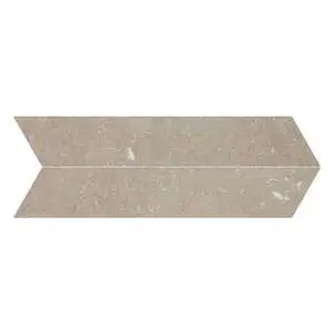 Ilaya 4x21 Chevron Shore Taupe Matte Limestone Look Porcelain