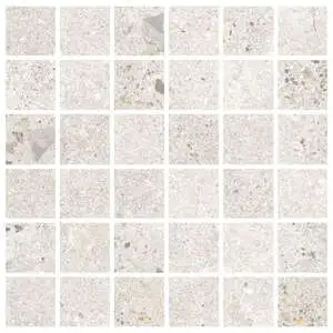Lab 2x2 Square Mosaic on 12x12 Sheet White Natural