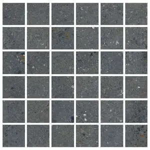 Lab 2x2 Square Mosaic on 12x12 Sheet Coal Natural