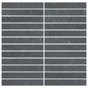 Lab 1x6 Stripe Mosaic on 12x12 sheet Coal Natural