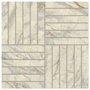 Marblique 1x6 Alternating Mosaic Van Gogh Unpolished Marble Look