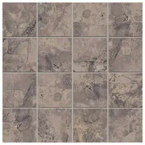 Marblique 3x3 Mosaic Invisible Grey Unpolished Marble Look