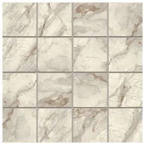 Marblique 3x3 Mosaic Van Gogh Unpolished Marble Look Porcelain T
