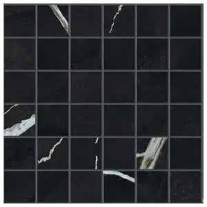 Marvel Meraviglia Black Origin 2x2 Matte Mosaic Porelain Tile