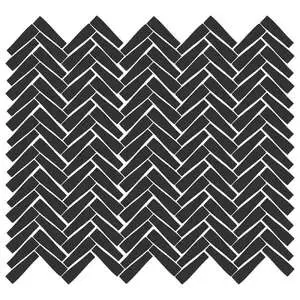 Nash 11x11 Midtown Black Glass Mosaic Tile