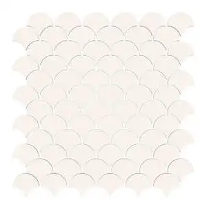 Nash 11x12 Brentwood White Glass Mosaic Tile