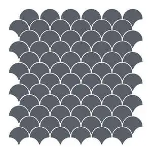 Nash 11x12 Brentwood Indigo Glass Mosaic Tile