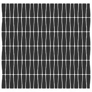 Nash 12x12 Sobro Black Glass Mosaic Tile