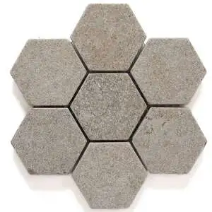 Nazare Taupe Hex Mosaic