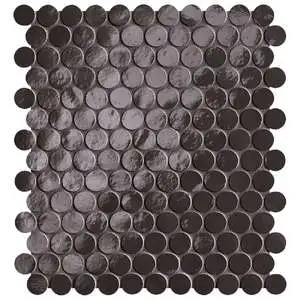 Piper Round Mosaic Lavagna Brilliante Porcelain Tile