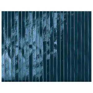 Piper Tratti Mosaic Blu Navy Brilliante Porcelain Tile