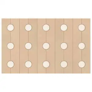 Pottery 7x12 Matrice Mosaic Creta and Talco Matte Terracotta Loo