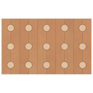 Pottery 7x12 Matrice Mosaic Mattone and Creta Matte Terracotta