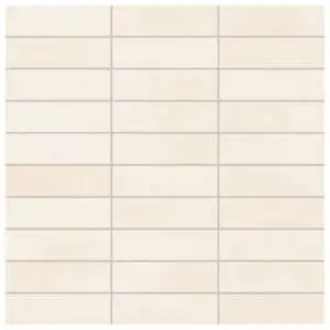 Pottery 12x12 Listel Mosaic Talco Matte Terracotta Look