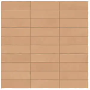 Pottery 12x12 Listel Mosaic Terracotta Matte Terracotta Look