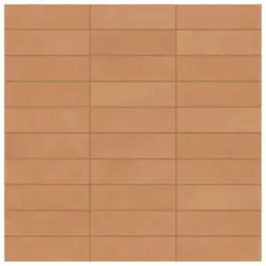 Pottery 12x12 Listel Mosaic Mattone Matte Terracotta Look Porcel