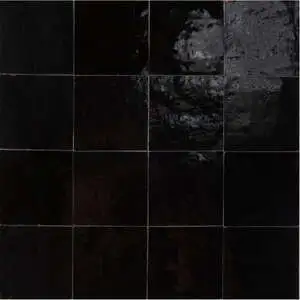 Zel Zellige Classic 4"x4" Noir Gloss