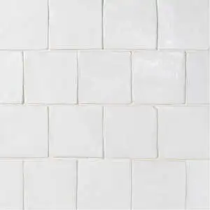 Zel Zellige Nouveau 4"x4" Atlas Snow Gloss