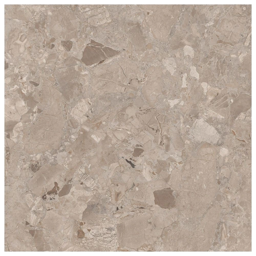 Breccia 48x48 Mocaccino Natural Porcelain Tile