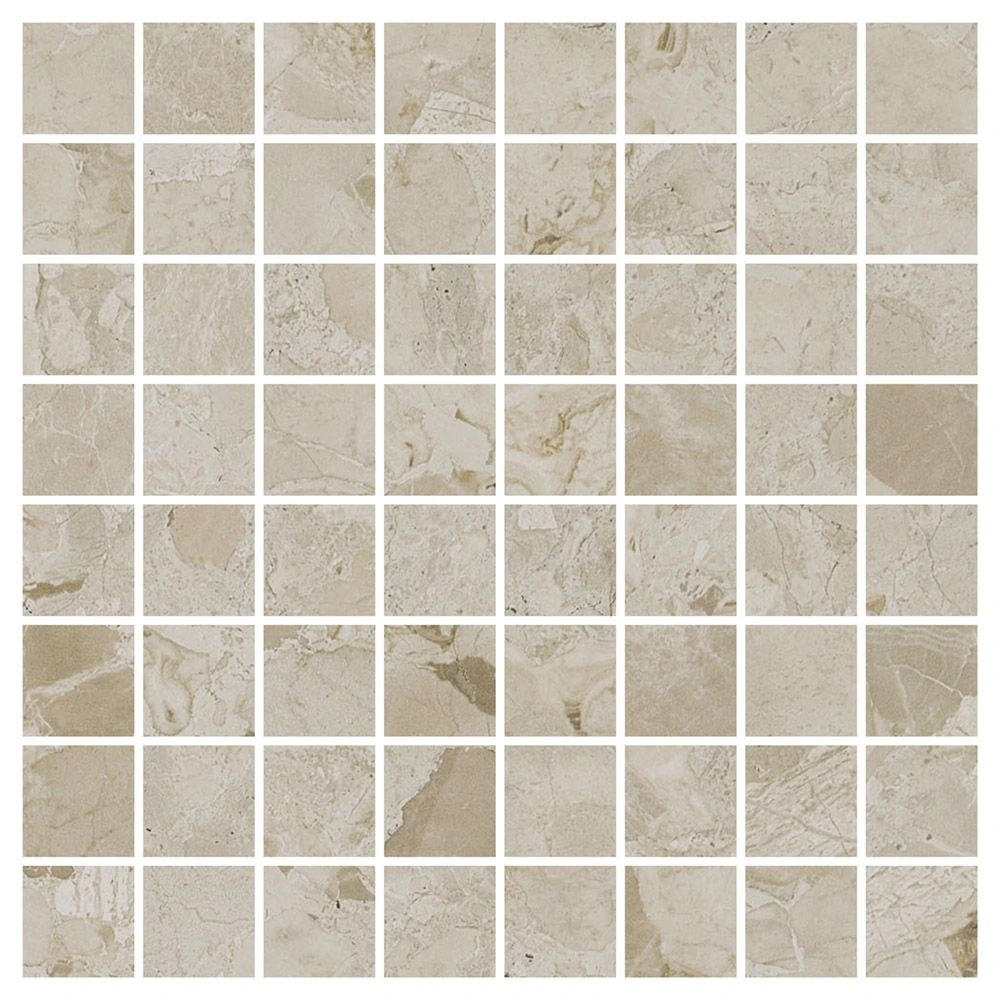Breccia 1.5x1.5 Mosaic Mocaccino Natural Porcelain Tile