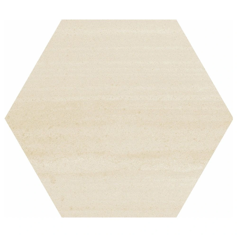 Cotto Moderno Blanco 8 " Flat Hex Unpolished Terracotta Look Por