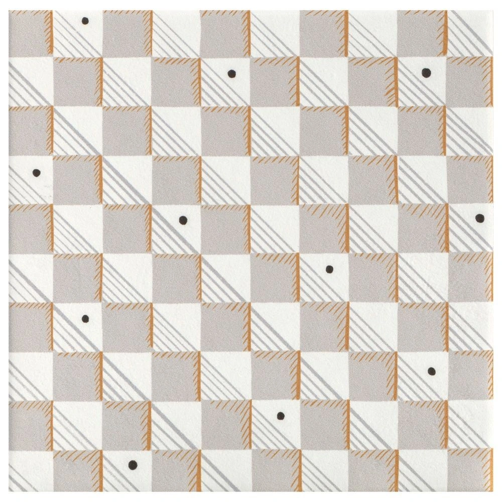 Dintorni 8x8 Dama Neve Porcelain Tile