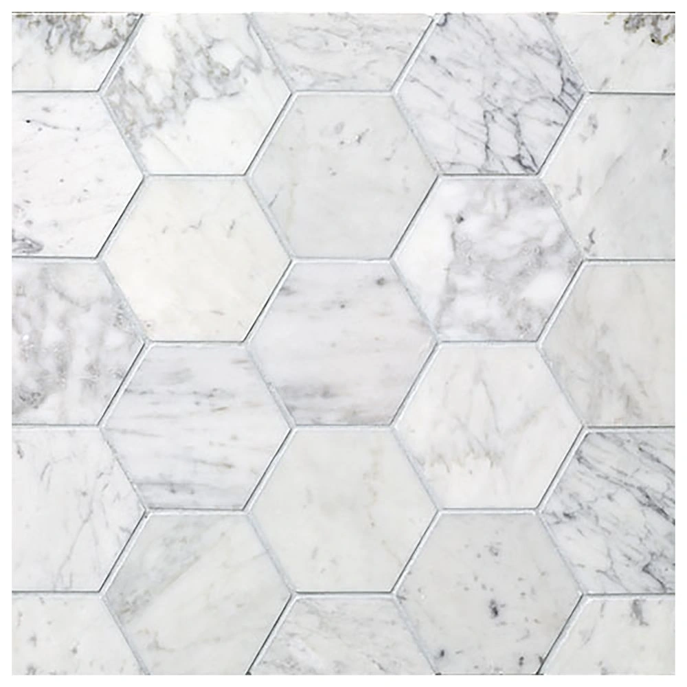 Fosso 4" Hex Mosaic Honed Natural Stone