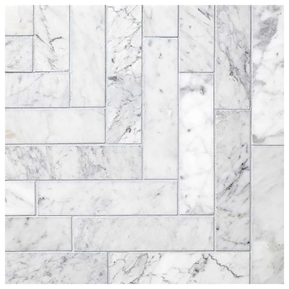 Fosso Large Herringbone Mosaic Honed Natural Stone
