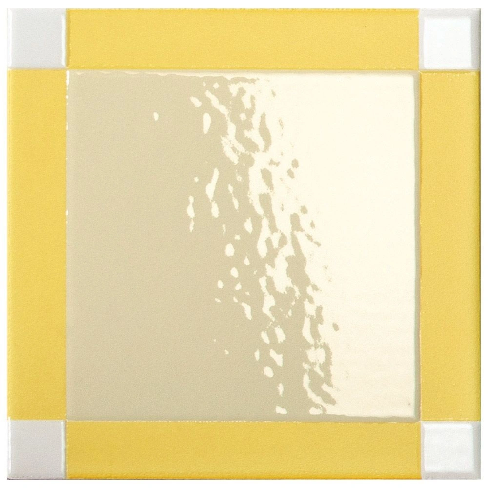 Homage to the Square 6x6 Dash Citron Porcelain Tile