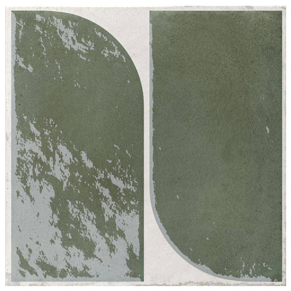 Isla 8x8 Green Deco Wall Tile