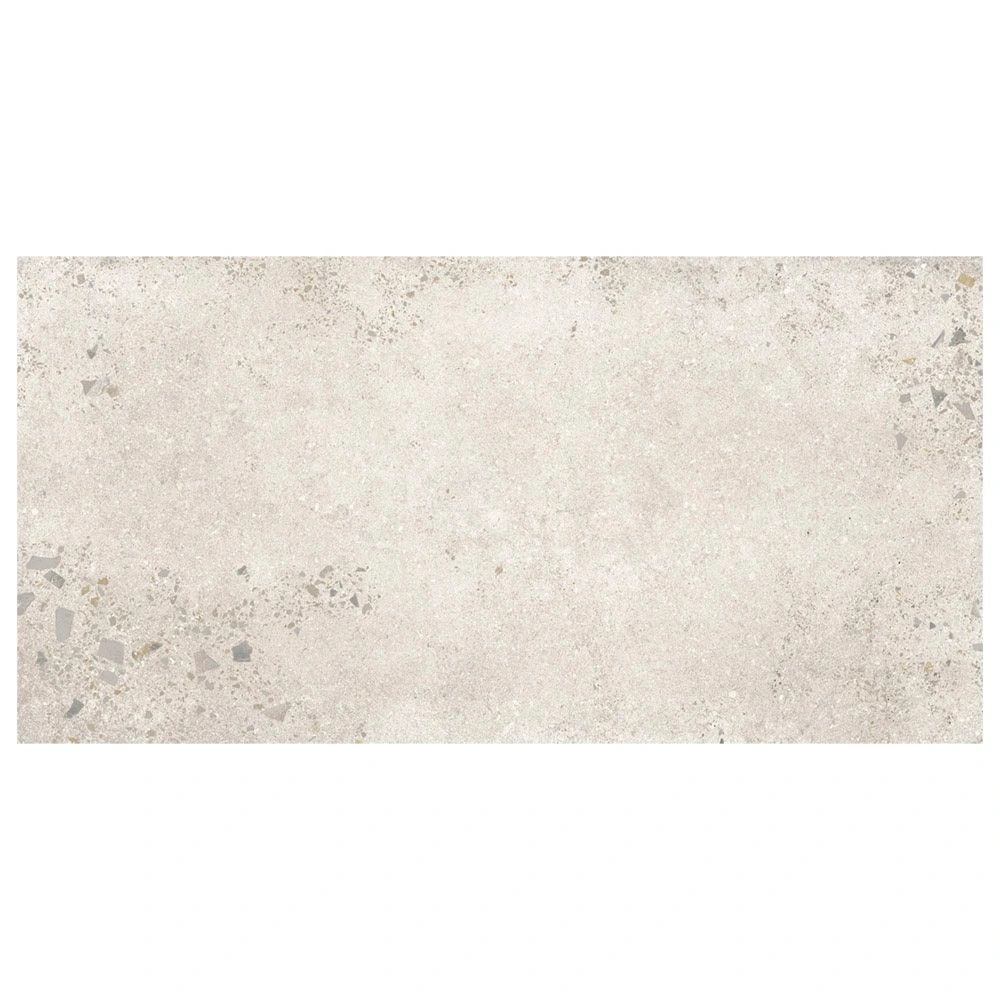 White Natural Rectified Concrete Look Porcelain Tile